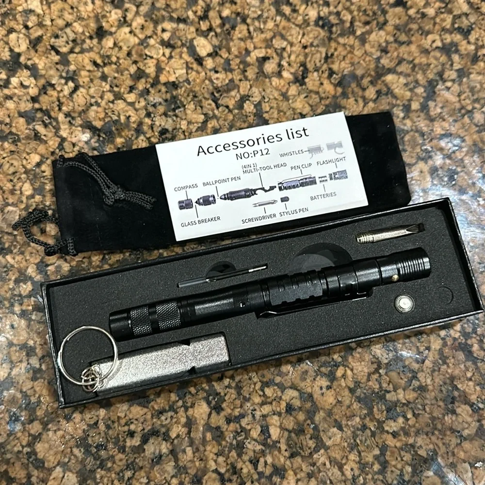 New 12 in 1 Tactical Pen Multitool Survival Pen - Picture 1 of 6